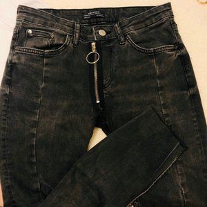 Black zara womens jeans